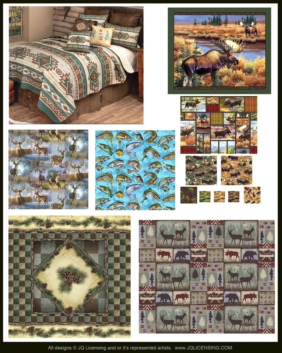 JQ Licensing Fabric Art Examples